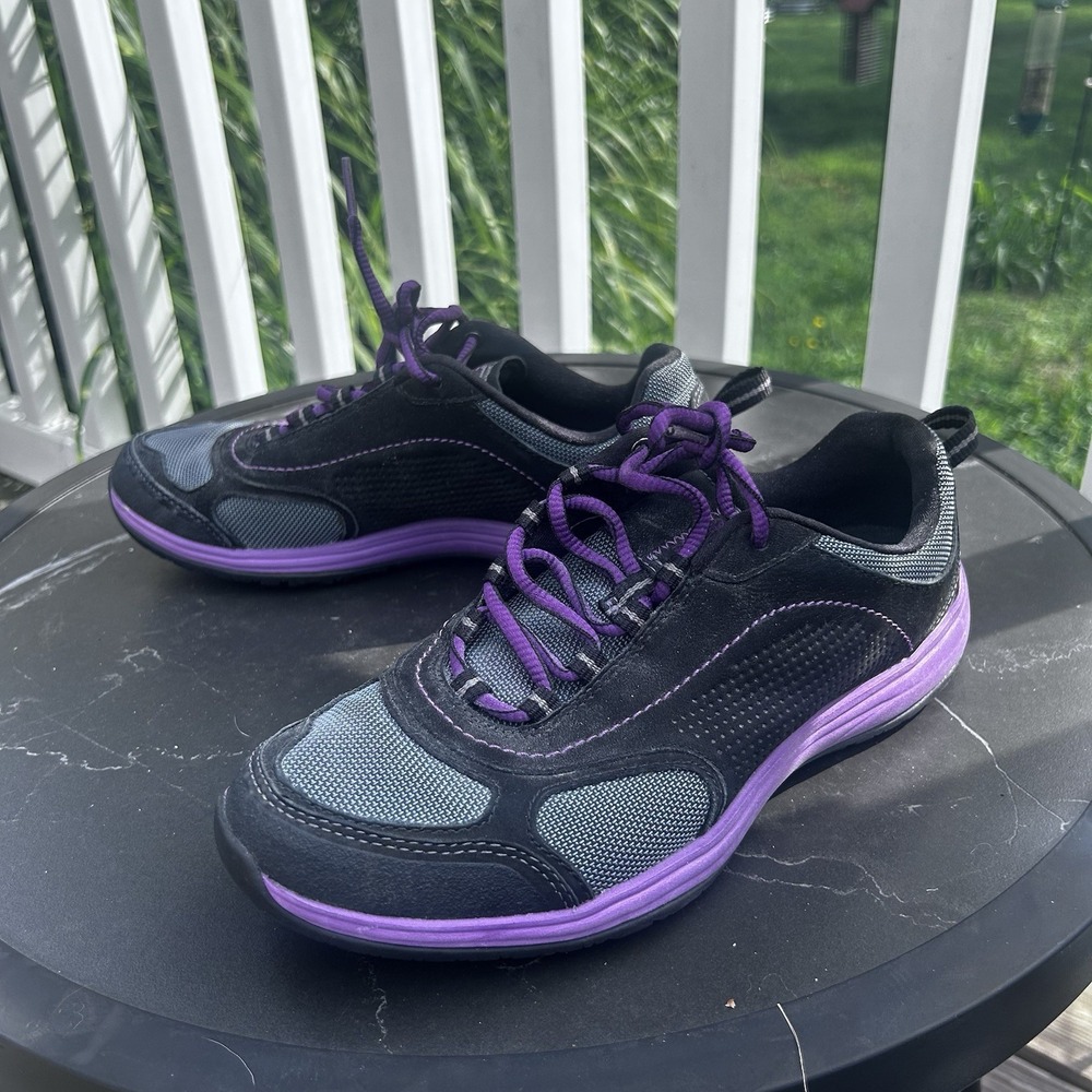 Clarks Inset Route Rock‎ Climber Womens | 7.5M Hiking Black Purple Shoes